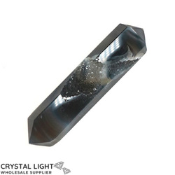 Double Terminated Polished Points: Agate Druse DT Point