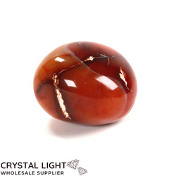 Single Tumble Listings: Orange Agate Large Tumble (Single)