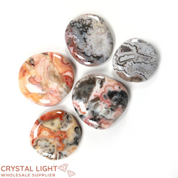Flatstone Individuals and Lots: Crazy Lace Agate Flatstone Lot