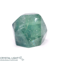 Faceted Shapes: Green Fluorite Faceted Shape