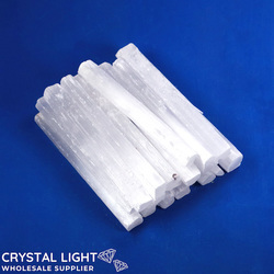 Selenite: Selenite Rods /15cm (1kg)