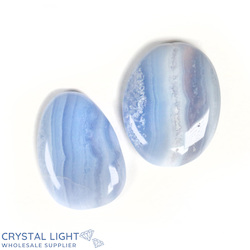 Flatstone Individuals and Lots: Blue Lace Agate Flatstone Lot