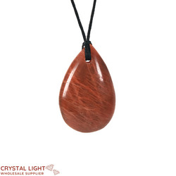 Necklaces: Peach Moonstone Drop Necklace