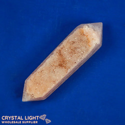 Double Terminated Polished Points: Agate Druse DT Point