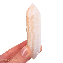 Double Terminated Polished Points: Agate Druse DT Point