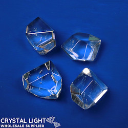 Faceted Shapes: Clear Quartz Faceted Shape Lot