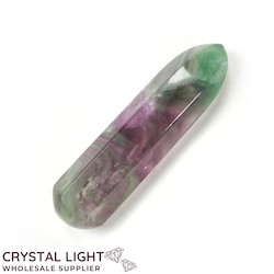 Wand Single Listings: Fluorite Faceted Short Wand