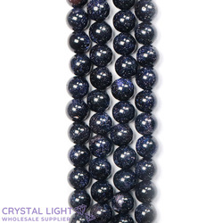 Blue Goldstone 8mm Beads