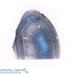 Teal Agate Candle Holder