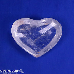 Clear Quartz Heart Dish (Single)