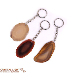 Keychains: Agate Keychain Lot