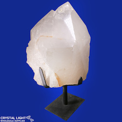 Quartz Twin Point on Stand