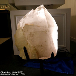 Display Pieces on Stand: Quartz Twin Point on Stand