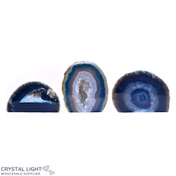 Geode Lots: Blue Agate Cut Base Lot