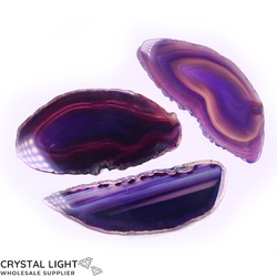 Purple Agate Slice Lot