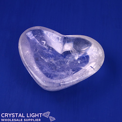 Bowls, Plates & Dishes: Clear Quartz Heart Dish (Single)