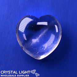 Hearts: Clear Quartz Heart (A-Grade)