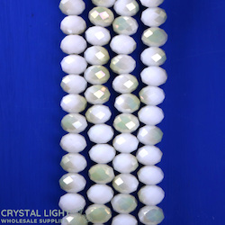 Green Faceted Glass Bead