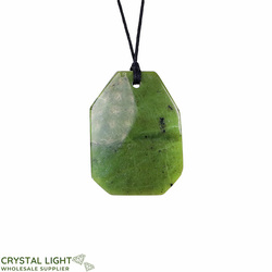 Nephrite Jade Faceted Necklace