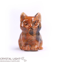 Animals: Crazy Lace Agate Cat
