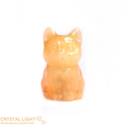Orange Calcite Cat
