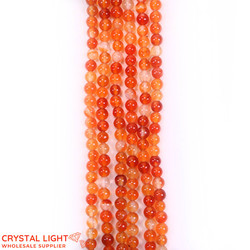 Orange Agate Beads 4mm