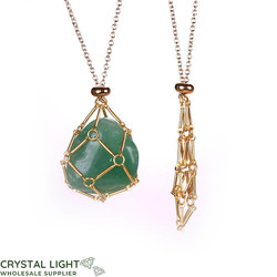 Gold Basket Necklace - Medium