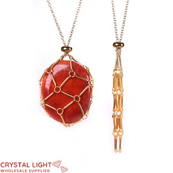 Gold Basket Necklace - Large