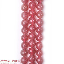 Strawberry Quartz Beads 10mm