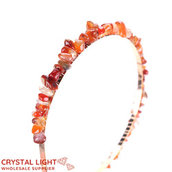Red Agate Chip Headband