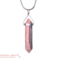 Sterling Silver Pendants: Rhodochrosite Sterling Silver DT Pendant