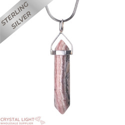 Sterling Silver Pendants: Rhodochrosite DT Pendant