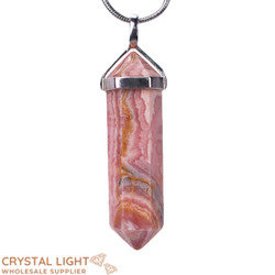 Sterling Silver Pendants: Rhodochrosite DT Pendant (Large)