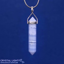 Blue Lace Agate DT Pendant (A-Grade)