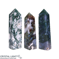 Moss Agate Point (4 Sided)