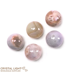 Flower Agate Sphere Lot /25mm