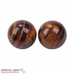 Spheres: Tiger's Eye Sphere Lot /35mm