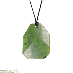 Nephrite Jade Faceted Necklace