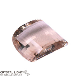 Cut Gemstones: Smokey Quartz Rounded Square Gemstone