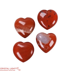 Hearts: Red Jasper Heart Lot