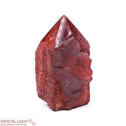 Red Tigers Eye Cut Base Point