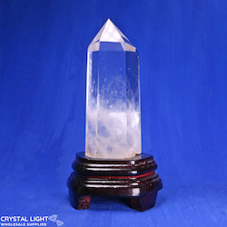 Clear Quartz Point on Stand