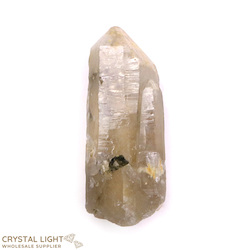 Natural Points: Citrine Point with Green Tourmaline