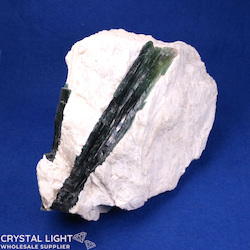 All Other Crystal Specimens: Green Tourmaline on Matrix
