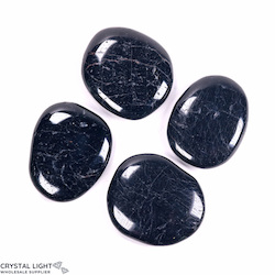 Flatstone Individuals and Lots: Black Tourmaline Flatstone Lot