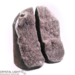 Grey Amethyst Bookends
