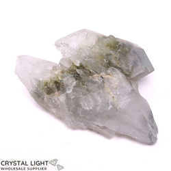 Quartz with Green Tourmaline