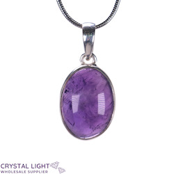 Amethyst Oval Pendant