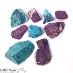 Chrysocolla & Purpurite Specimen Lot