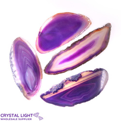 Purple Agate Slice Lot